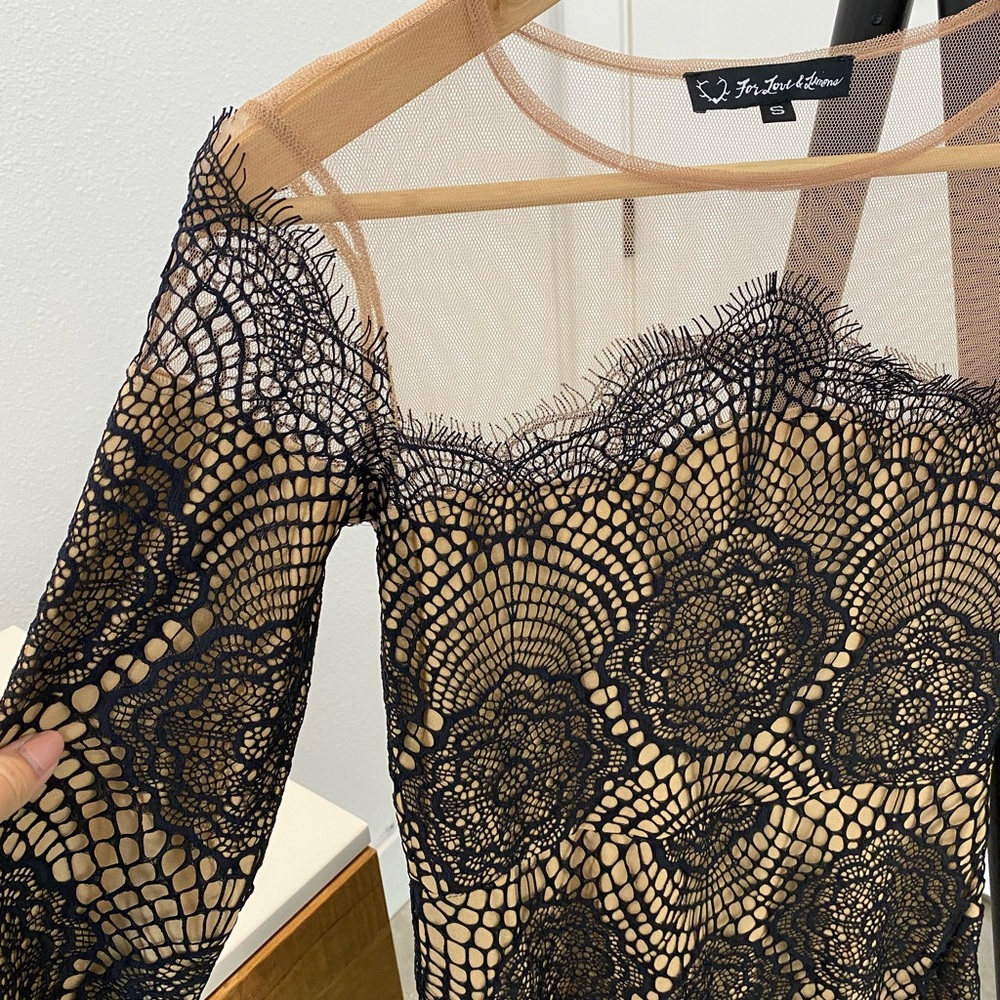 For Love & Lemons-Black Lace Dress - Picture 9 of 11